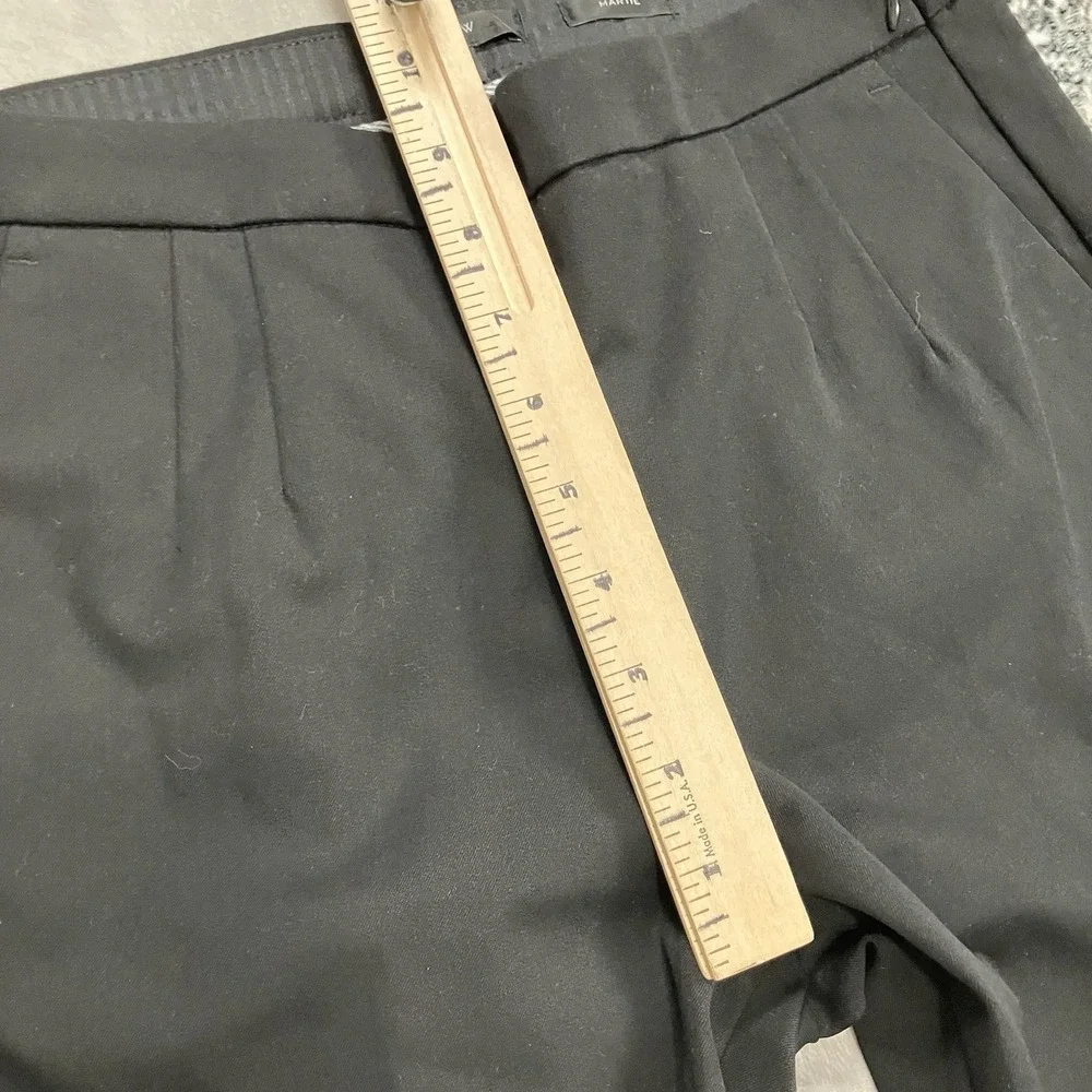 J.Crew Martie‎ Black Slim Ankle Pants Women's Size 2 Tall Career Work Stretch